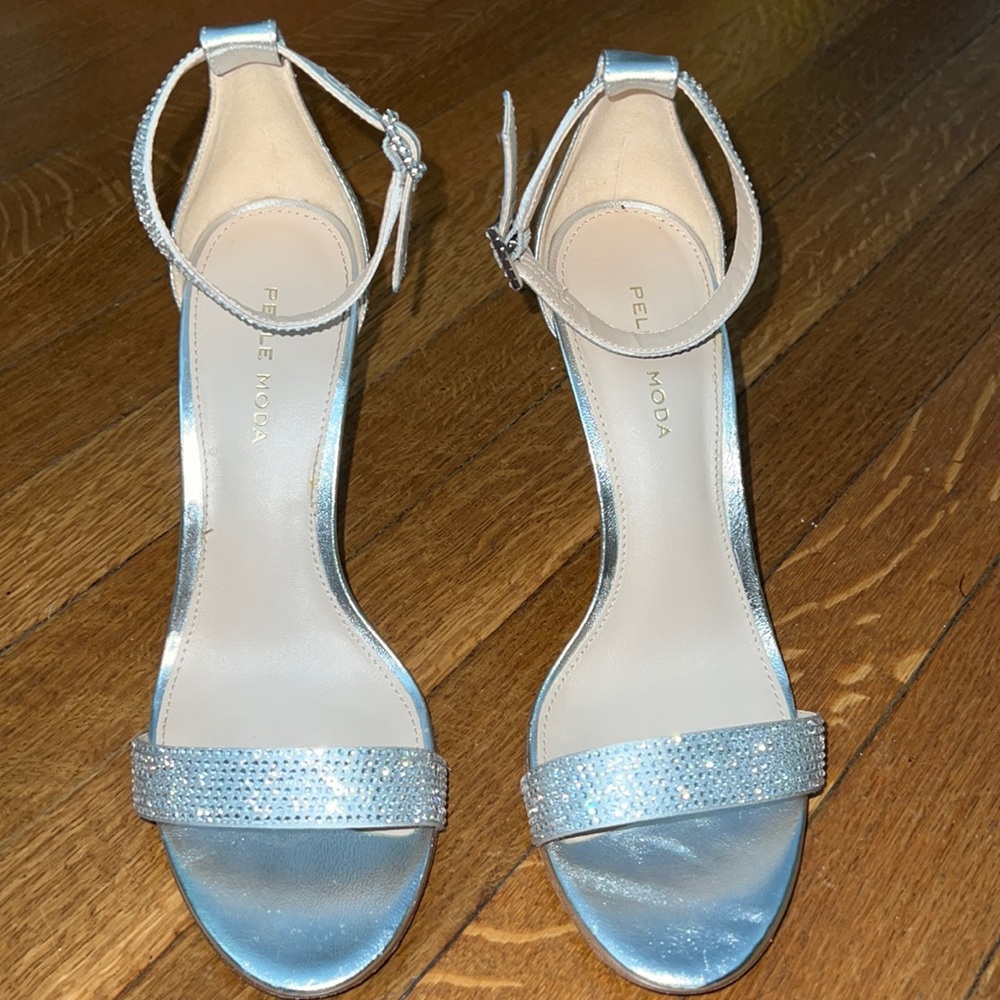 Pelle Moda Sparkly Metallic Heels (Perfect Prom Shoes)